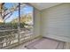 Screened balcony with view of trees and yard at 1723 Live Oak Park # 1723, Seabrook Island, SC 29455