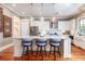 Eat-in kitchen with island and pendant lighting at 1860 Headquarters Plantation Dr, Johns Island, SC 29455