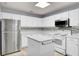 White kitchen with stainless steel appliances and granite countertops at 230 Eagle Ridge Rd, Summerville, SC 29485