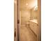 Basement bathroom with white vanity, shower, and tile floor at 2323 Tall Sail Dr # F, Charleston, SC 29414