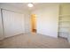 Bedroom with window, closet, and built-in shelving at 2323 Tall Sail Dr # F, Charleston, SC 29414