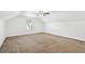 Spacious bedroom with sloped ceiling, carpet, and window at 3026 Gulfstream Ln, Ridgeville, SC 29472