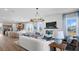 Bright living room with hardwood floors and open concept design at 358 Trailmore Ln, Summerville, SC 29486