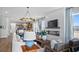 Living room with fireplace, hardwood floors, and open floor plan at 358 Trailmore Ln, Summerville, SC 29486