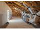 Unfinished attic with HVAC unit and exposed framing at 358 Trailmore Ln, Summerville, SC 29486