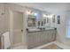 Elegant bathroom with double vanity and modern finishes at 3980 River Rd, Johns Island, SC 29455