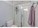 Small bathroom with shower and toilet at 3980 River Rd, Johns Island, SC 29455