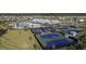 Aerial view of community amenities including tennis courts and pool at 455 Switchgrass Dr, Summerville, SC 29486