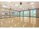 Bright dance studio with wood flooring and large mirrors at 455 Switchgrass Dr, Summerville, SC 29486