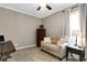 Cozy office space with a comfortable couch and natural light at 455 Switchgrass Dr, Summerville, SC 29486