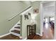 Staircase with simple design, leading to the upper level at 455 Switchgrass Dr, Summerville, SC 29486