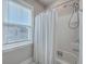 Simple bathroom with white tile and shower/tub combo at 459 Spring Hollow Dr, Charleston, SC 29492
