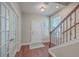 Bright entryway with hardwood floors and staircase at 459 Spring Hollow Dr, Charleston, SC 29492