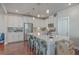 Modern kitchen with white cabinets and a large island at 459 Spring Hollow Dr, Charleston, SC 29492