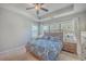 Bright main bedroom with king bed and lots of natural light at 459 Spring Hollow Dr, Charleston, SC 29492