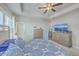 Main bedroom with king bed, dresser, and TV at 459 Spring Hollow Dr, Charleston, SC 29492