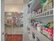 Well-organized pantry with ample shelving for storage at 459 Spring Hollow Dr, Charleston, SC 29492