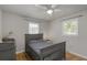 Spacious bedroom with hardwood floors and two windows at 4640 Glenn St, North Charleston, SC 29405