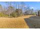Large backyard with mature trees and a grassy area at 5100 Park Creek Ave, North Charleston, SC 29418