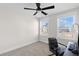 Bedroom with a desk, chair, and ceiling fan at 5100 Park Creek Ave, North Charleston, SC 29418