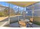 Relaxing screened porch with table and chairs, overlooking backyard at 5100 Park Creek Ave, North Charleston, SC 29418