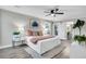 Bright bedroom with a comfortable bed, stylish decor, and access to a private patio at 561 Saint Andrews Blvd, Charleston, SC 29407