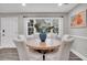 Dining area with round table, six chairs, and a view of the backyard at 561 Saint Andrews Blvd, Charleston, SC 29407
