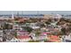 High-angle view of a neighborhood with colorful houses at 14 1/2 Murray Blvd, Charleston, SC 29401