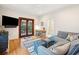 Relaxing Gathering room featuring comfortable seating, a home office area, and French doors leading to the outdoors at 14 1/2 Murray Blvd, Charleston, SC 29401