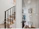 Elegant powder room with a pedestal sink, toilet, and subway tile at 14 1/2 Murray Blvd, Charleston, SC 29401