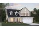 Two-story house with a neutral color scheme and a three-car garage at 143 Winding Grove Ln, Moncks Corner, SC 29461