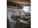 Encapsulated crawl space features a clean vapor barrier and access to the exterior at 161 Stratton Dr, North Charleston, SC 29420