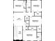 Second floor plan with 4 bedrooms, 2 bathrooms, and a loft at 1655 Siloh St # 488, Mount Pleasant, SC 29466