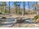 Backyard with fire pit and wooded area at 174 Winding Rock Rd, Goose Creek, SC 29445