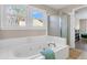 Bathroom with a jetted bathtub and shower at 174 Winding Rock Rd, Goose Creek, SC 29445