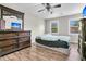 Bedroom with hardwood floors and ceiling fan at 174 Winding Rock Rd, Goose Creek, SC 29445