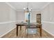 Dining room with hardwood floors and a wood table at 174 Winding Rock Rd, Goose Creek, SC 29445