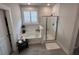 Spa-like bathroom with soaking tub, walk-in shower, and double vanity at 178 Wappoo Trace Ln, Summerville, SC 29486