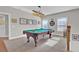Game room featuring a pool table and charming light fixture at 203 Oak View Way, Summerville, SC 29483