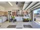 Bright garage with work benches and storage at 203 Oak View Way, Summerville, SC 29483