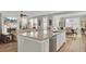 Open concept kitchen with large island and breakfast bar at 203 Oak View Way, Summerville, SC 29483
