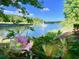 Scenic lake view with fountain and lush greenery at 203 Oak View Way, Summerville, SC 29483