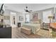 Large main bedroom with hardwood floors and ensuite bathroom access at 203 Oak View Way, Summerville, SC 29483