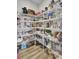 Well-organized pantry with ample shelving for storage at 203 Oak View Way, Summerville, SC 29483