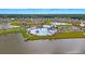 Aerial view of Meridian community with pool and lake at 219 Greenwich Dr, Summerville, SC 29486