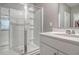 Bright bathroom with walk-in shower and modern vanity at 219 Greenwich Dr, Summerville, SC 29486