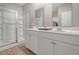 Bathroom with double vanity and large walk-in shower at 219 Greenwich Dr, Summerville, SC 29486