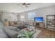 Relaxing living room featuring a large sectional sofa and TV at 219 Greenwich Dr, Summerville, SC 29486