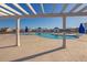 Community pool area with pergola and lounge chairs at 219 Greenwich Dr, Summerville, SC 29486