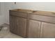 View of the unfinished bathroom cabinets with steel handles in a new home at 349 Blue Oak Dr, Moncks Corner, SC 29461